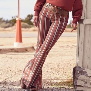 Lainey Wilson x Wrangler striped flare bell bottom jean